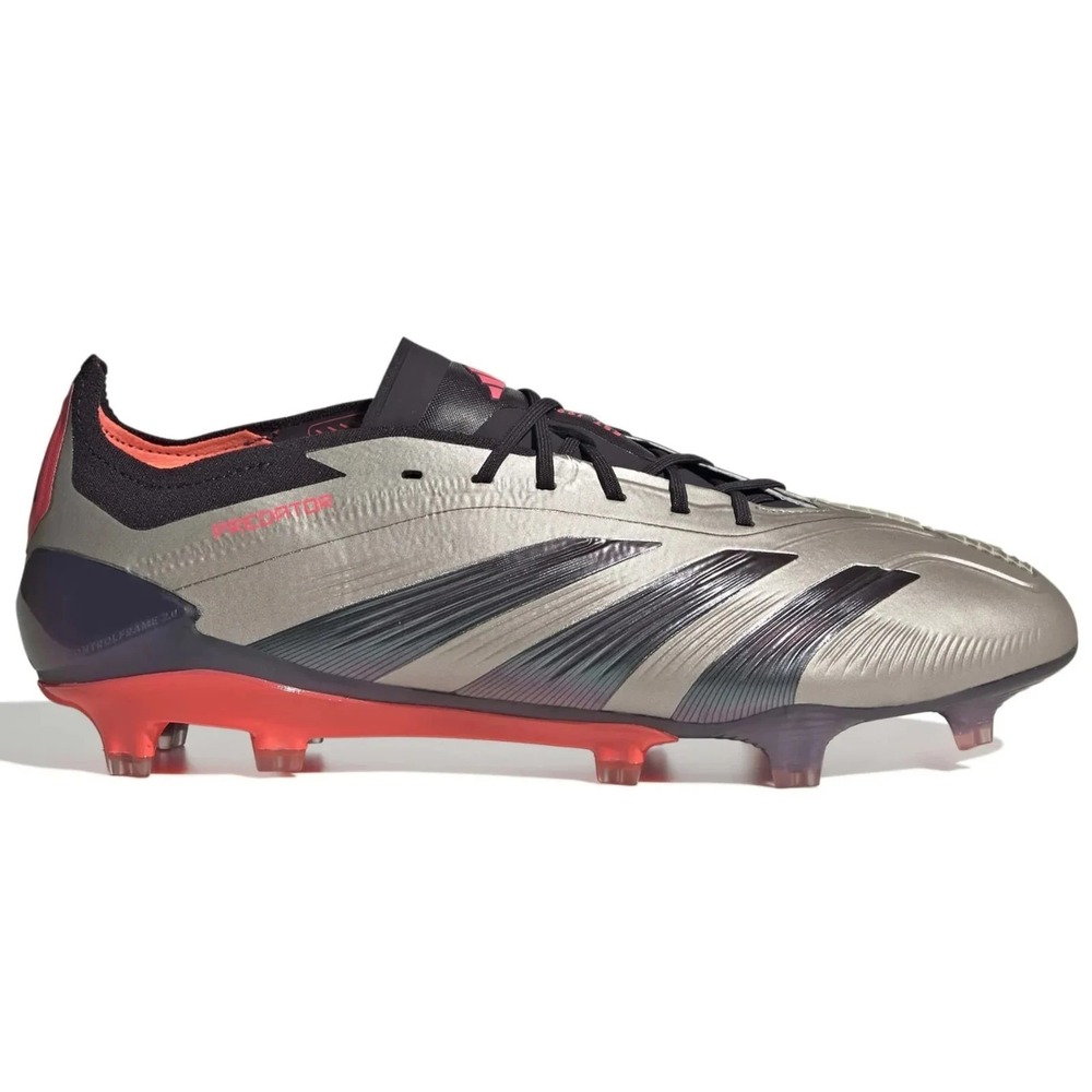 Adidas Predator Elite SG Men's Size 11.5 Grey Black Red Soccer Cleats ID0913 NEW